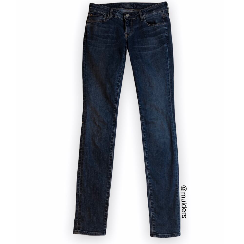 Aritzia Paradise Mine Blue Dark Wash Skinny Jeans